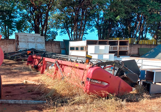 Plataforma De Corte Case 3020 Terraflex, Cor: Vermelha, Ano 2016