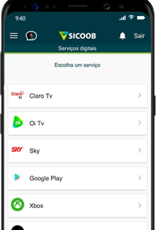 App Sicoob - Seus serviços digitais favoritos