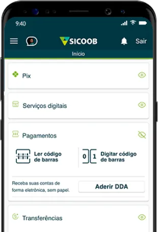 App Sicoob - Faça pagamentos e transferências