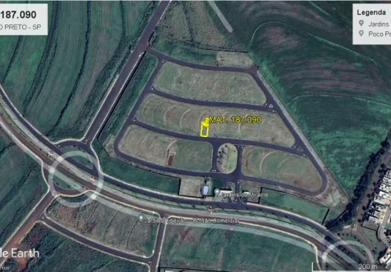 Lote urbano Matrícula Nº187.090, em Ribeirão Preto (SP)